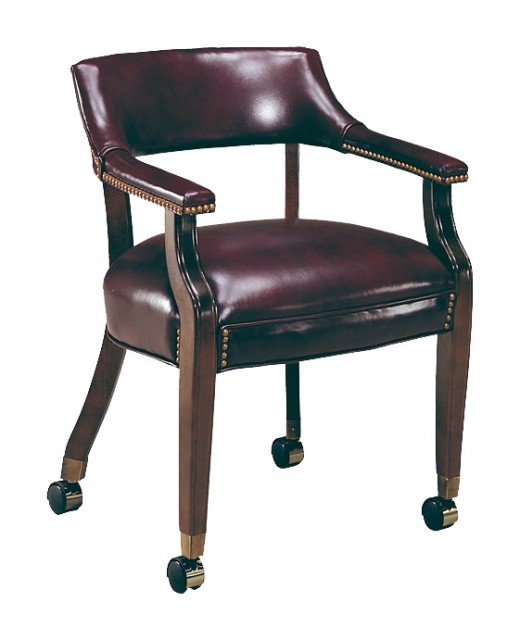 23.5W x 24D x 30.5H - Bankers Chair w/Casters