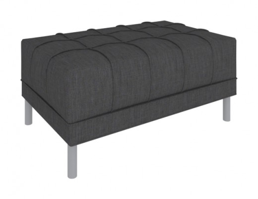 38.5W x 23D x 18H - Carteret Small Ottoman