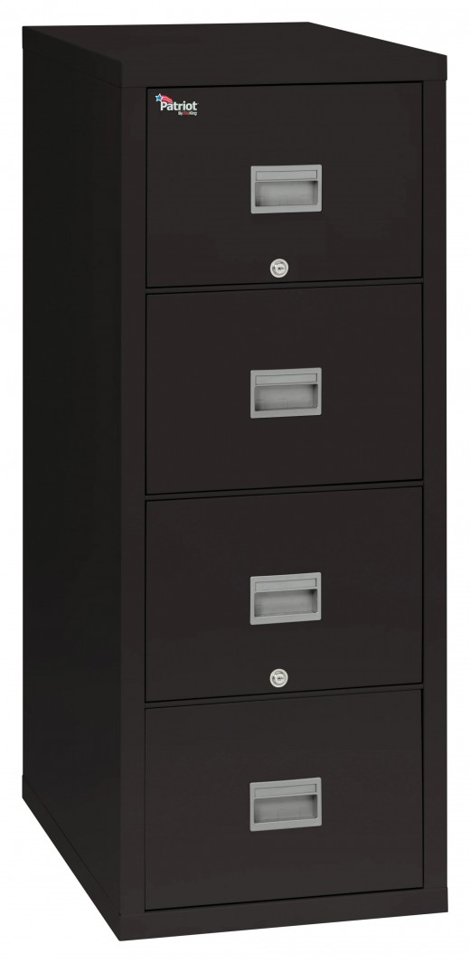 4-Drawer Patriot Vertical File Cabinet, Legal/Letter Size - 18W x 25D x 53H