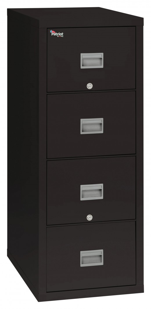 4-Drawer Patriot Vertical File Cabinet, Letter Size - 18W x 32D x 53H