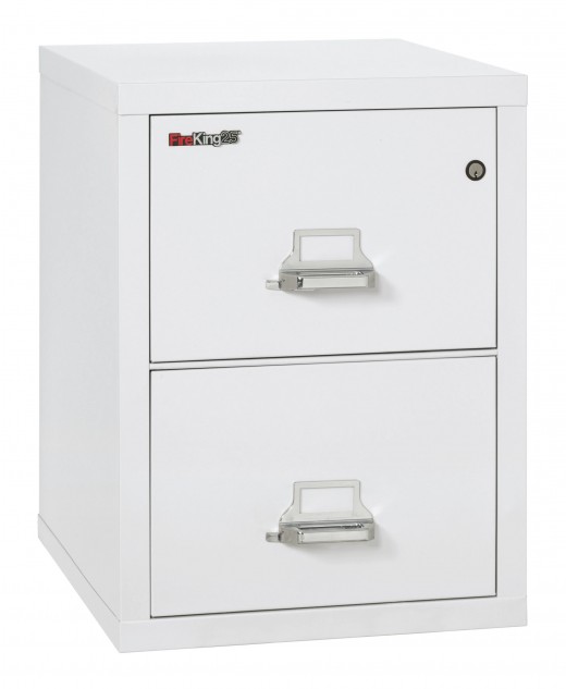 2-Drawer 25 Deep High Security Vertical File Cabinet, Letter Size - 18W x 25D x 28H