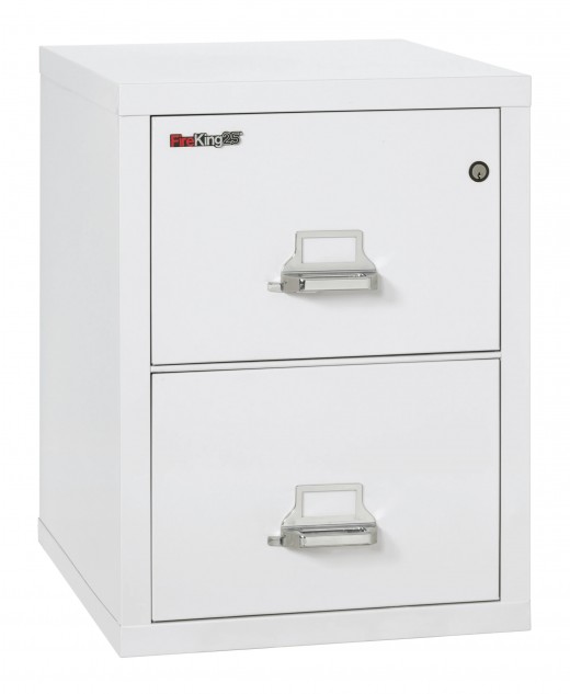 2-Drawer 25 Deep High Security Vertical File Cabinet, Legal Size - 21W x 25D x 28H