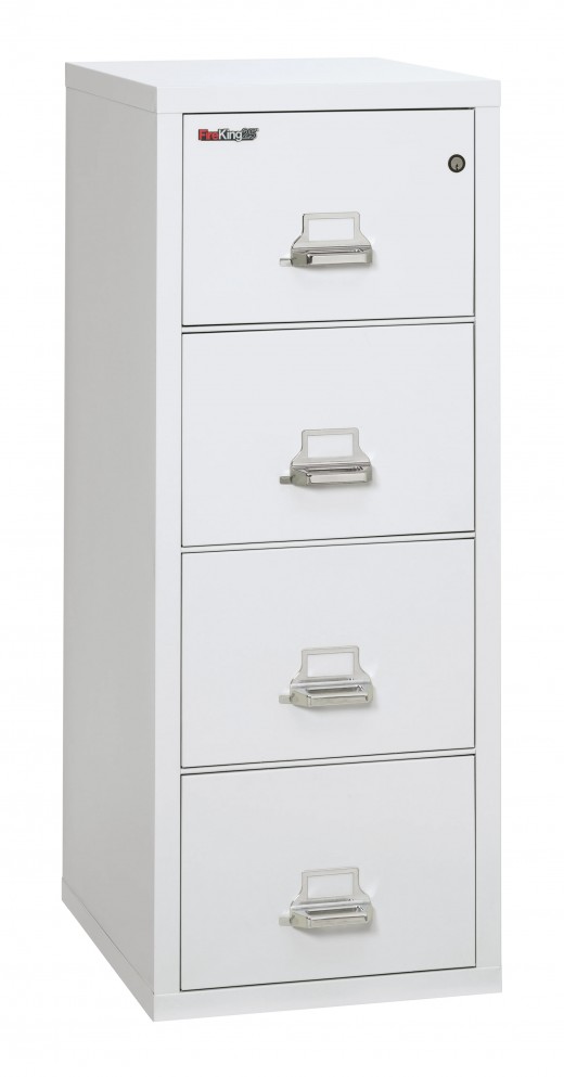 4-Drawer 25 Deep High Security Vertical File Cabinet, Letter Size - 18W x 25D x 53H