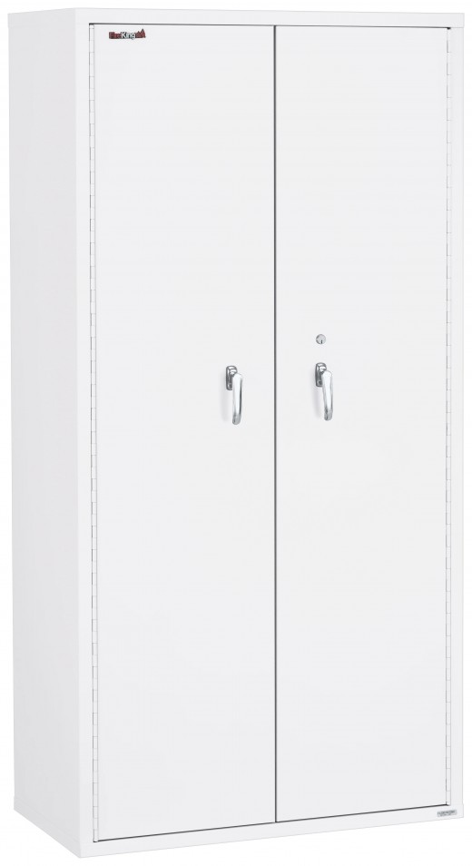 Fire Rated Storage Cabinet w/ 4 Adjustable Shelves - 36W x 20D x 72H