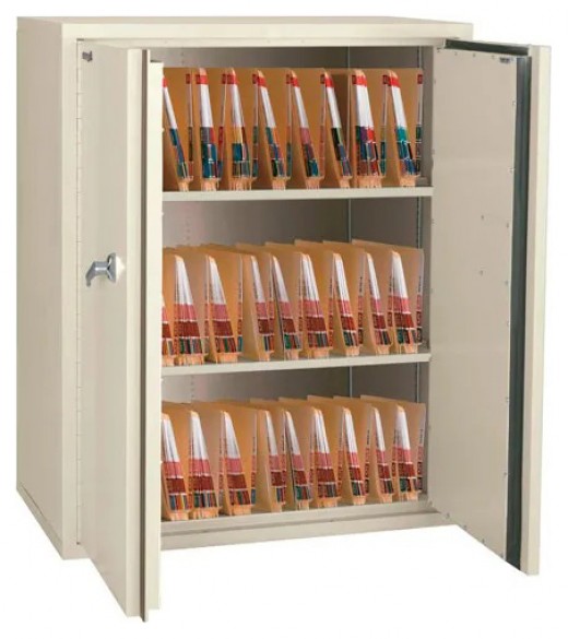 3 Shelf Medical Storage Cabinet for Letter Sized End Tabbed Files - 36W x 20D x 44H