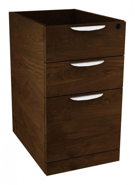 Box/Box/File Pedestal w/ Lock - 15.5W x 22D x 28H