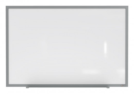 3'x5' Aluminum Frame Porcelain Magnetic Whiteboard, 1 Marker, 1 Eraser