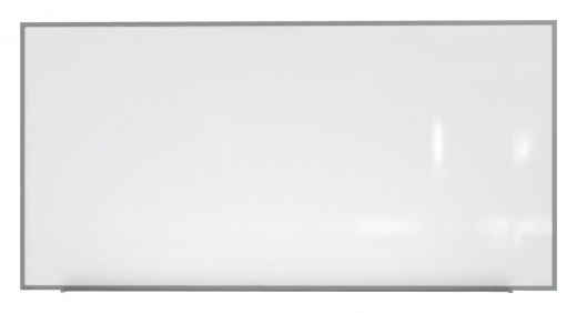 4'x8' Aluminum Frame Porcelain Magnetic Whiteboard, 1 Marker, 1 Eraser