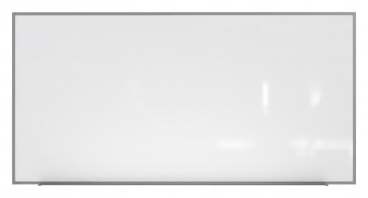 4'x10' Aluminum Frame Porcelain Magnetic Whiteboard, 1 Marker, 1 Eraser