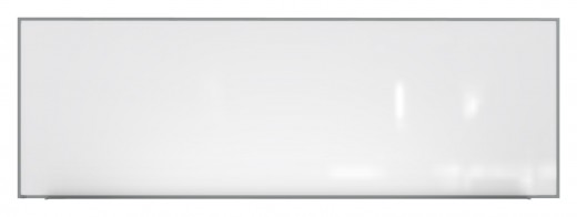 4'x12' Aluminum Frame Porcelain Magnetic Whiteboard, 1 Marker, 1 Eraser