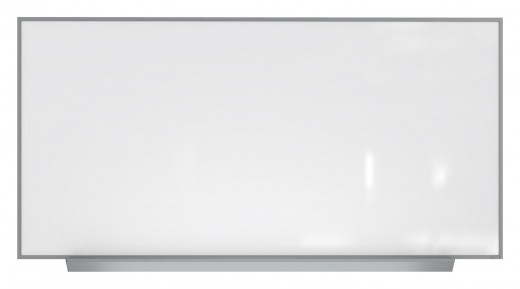 4'x8' Aluminum Frame Premium Porcelain Magnetic Whiteboard - 1 Marker, 1 Eraser