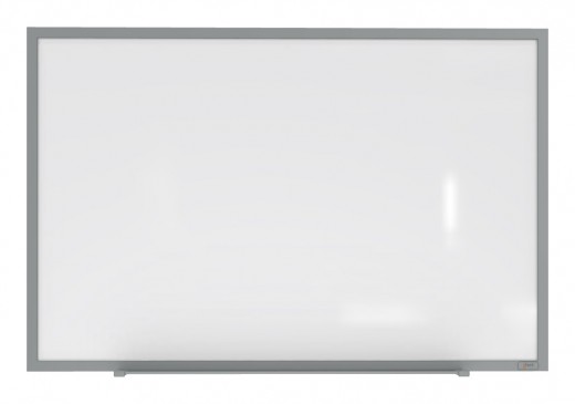 Ghent Magnetic Hygienic Porcelain Whiteboard with Aluminum Frame, 2'H x 3'W