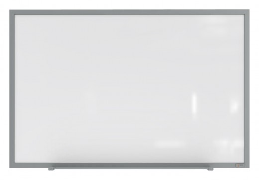 Ghent Magnetic Hygienic Porcelain Whiteboard with Aluminum Frame, 4'H x 5'W