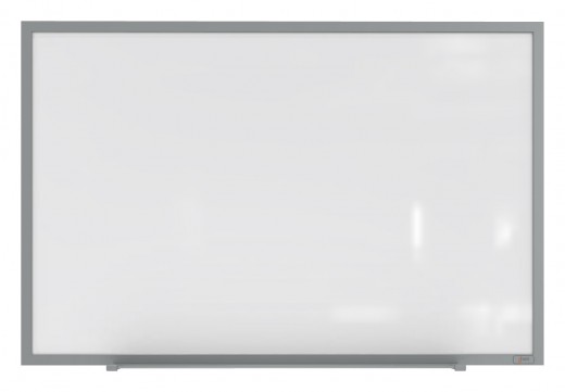 Ghent Magnetic Hygienic Porcelain Whiteboard with Aluminum Frame, 4'H x 6'W