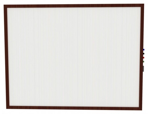 3' x 4' Impression Modern Frame - Porcelain Whiteboard