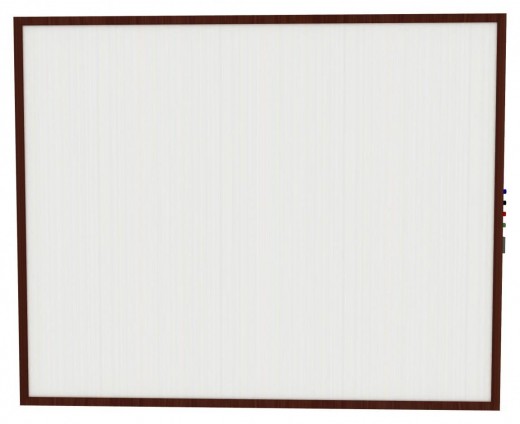 4' x 5' Impression Modern Frame - Porcelain Whiteboard