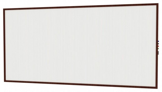 4' x 8' Impression Modern Frame - Porcelain Whiteboard