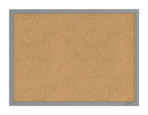 18x24 Aluminum Frame Natural Cork Bulletin Board 