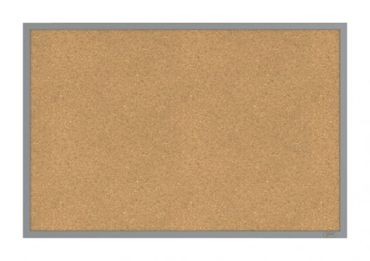 2'x3' Aluminum Frame Natural Cork Bulletin Board 