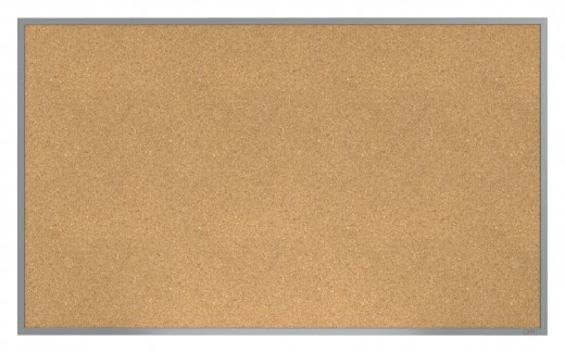 4'x7' Aluminum Frame Natural Cork Bulletin Board 