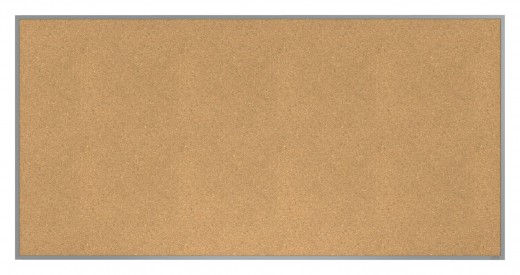 4'x8' Aluminum Frame Natural Cork Bulletin Board 