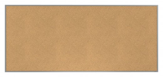 4'x10' Aluminum Frame Natural Cork Bulletin Board 