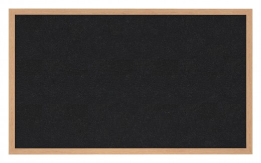 3'x5' Wood Frame, Oak Finish Recycled Rubber Bulletin Board