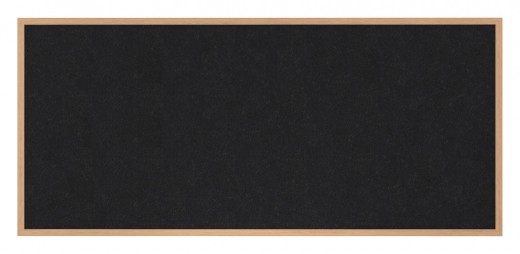 4'x12' Wood Frame, Oak Finish Recycled Rubber Bulletin Board