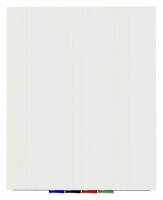 Aria 5'H x 4'W Magnetic Low Profile 1/4 Tempered Glassboard - Vertical - 4 Rare Earth Magnets, 4 Markers and Eraser