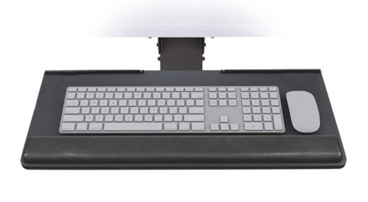 Articulating Keyboard Tray for Straight Edge Worksurfaces