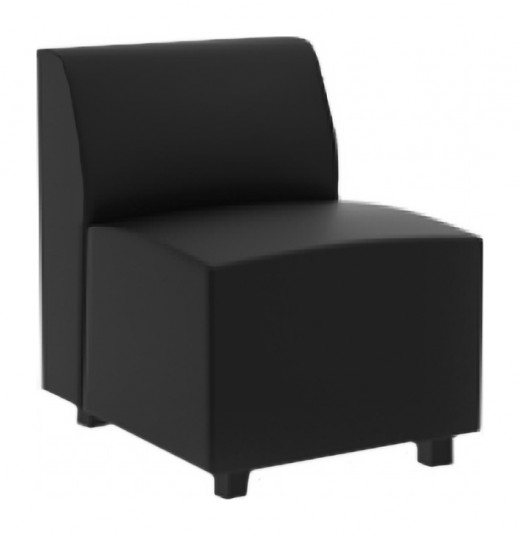 Mix Reception Single Seat Modular Armless Chair - 30 L x 24 W x 31.5 H