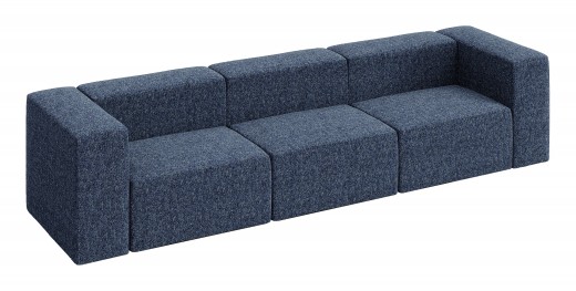 Conversa Three-Seat Sofa - 132 x 36 x 36