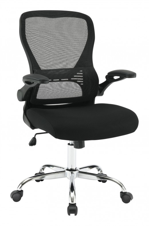 Mesh Back Manager's Chair with Black Frame - 25.75 x 26 x 39.6