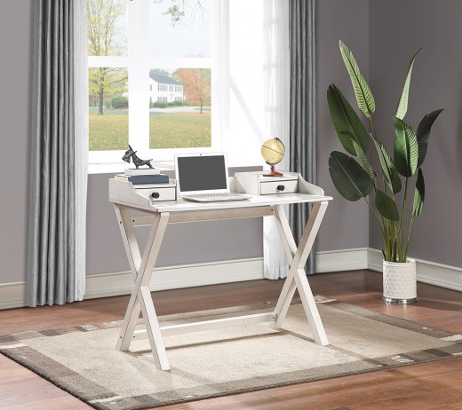 Barton Writing Desk in White Wash finish 