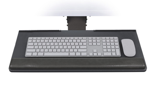 Articulating Keyboard Tray for Straight Edge Worksurfaces