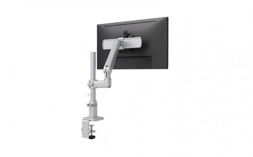 Single Motion + Slider Monitor Arm - Desk Clamp