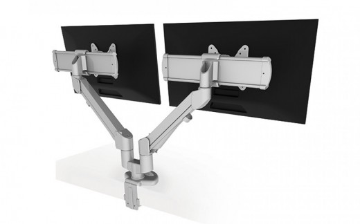 Edge2 Dual Monitor Arms + Monitor Sliders