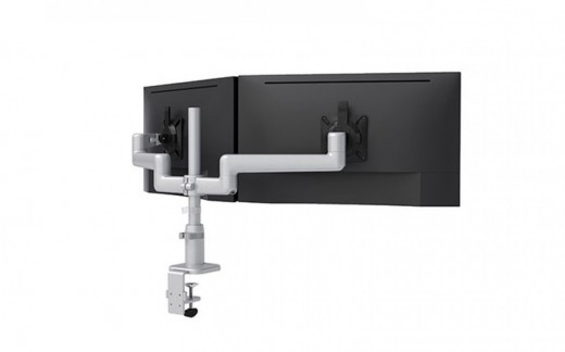 Dual Fixed Monitor Arms - Grommet Mount