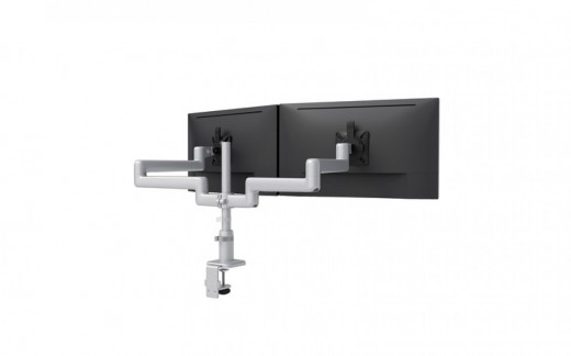 Dual Fixed + Fixed Monitor Arms - Desk Clamp