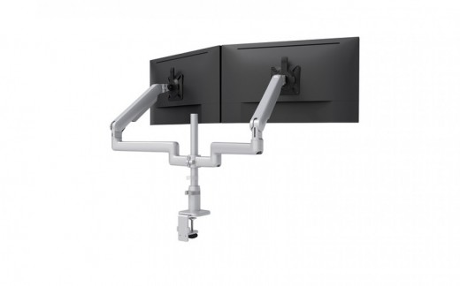 Dual Fixed + Motion Monitor Arms - Grommet Mount