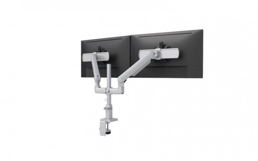 Dual Motion + Slider Monitor Arms - Grommet Mount