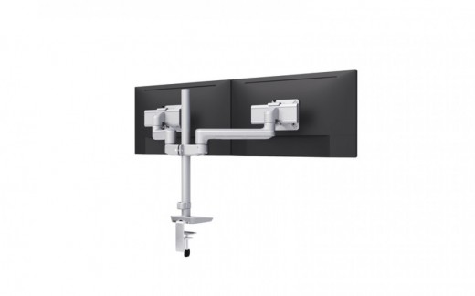 Dual Fixed + Slider Monitor Arms