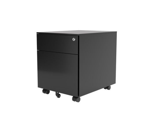 Standard Mobile Pedestal Drawers - Black