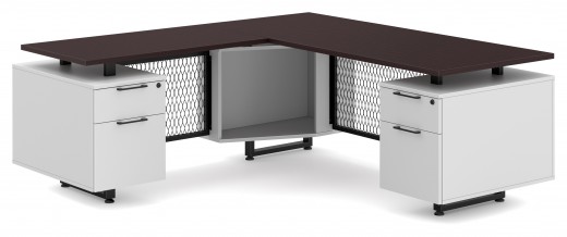 30 x 72 Desk w/ 24 x 42 Return