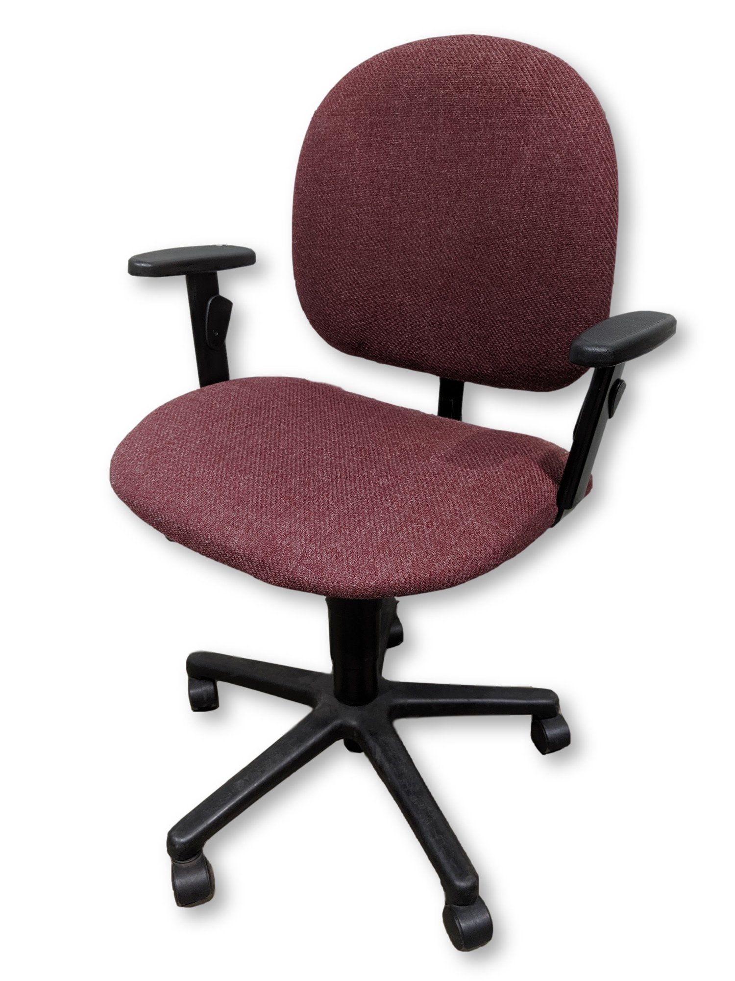 Hon Red Fabric Rolling Office Chair | Madison Liquidators