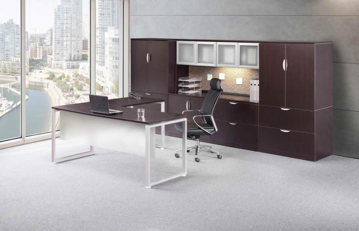 Modern L Shaped Desk With Storage Madison Liquidators
