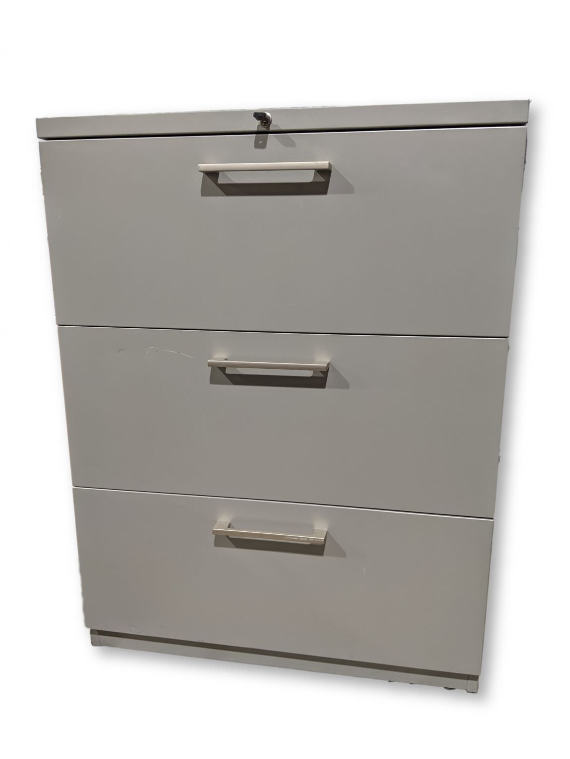 Haworth 3 Drawer Lateral Filing Cabinet 30 Inch Wide