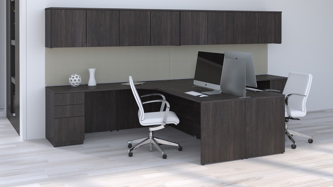 T Shaped Desk For Two Madison Liquidators