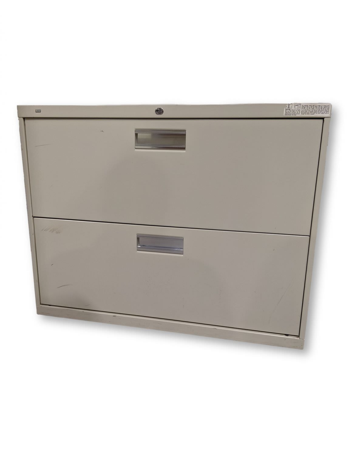 Hon Putty Metal 2 Drawer Lateral Filing Cabinet 36 Inch Wide