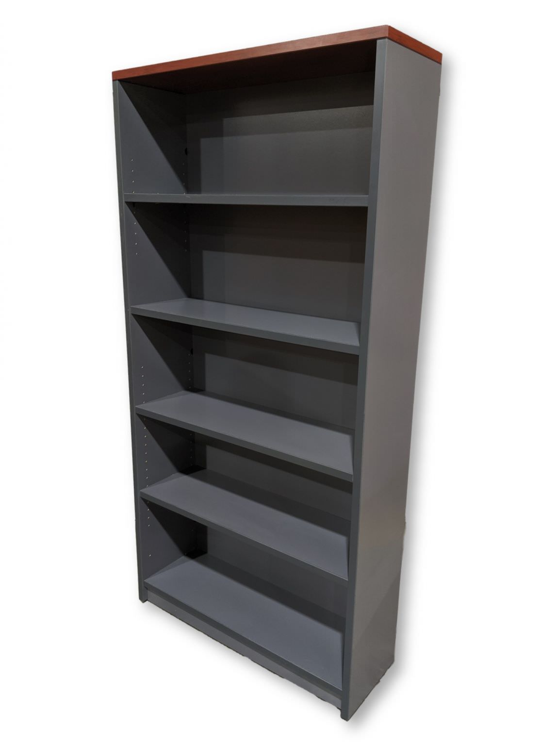 Gray Laminate Bookshelf 36 Inch Wide Madison Liquidators